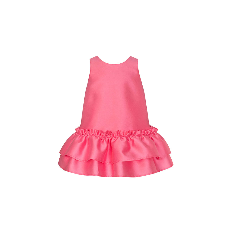 Ροζ φόρεμα με βολάν, Balloon Chic