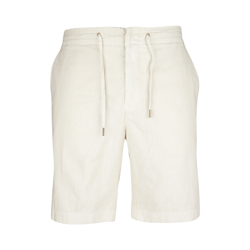 Μπεζ, λινή βερμούδα