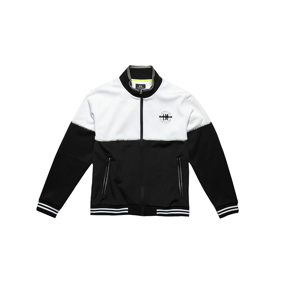 Ασπρόμαυρη ζακέτα με logo Jet Set