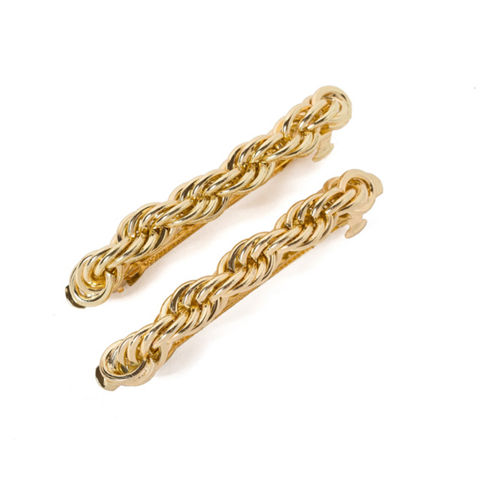  Σετ με χρυσά κλιπ μαλλιών