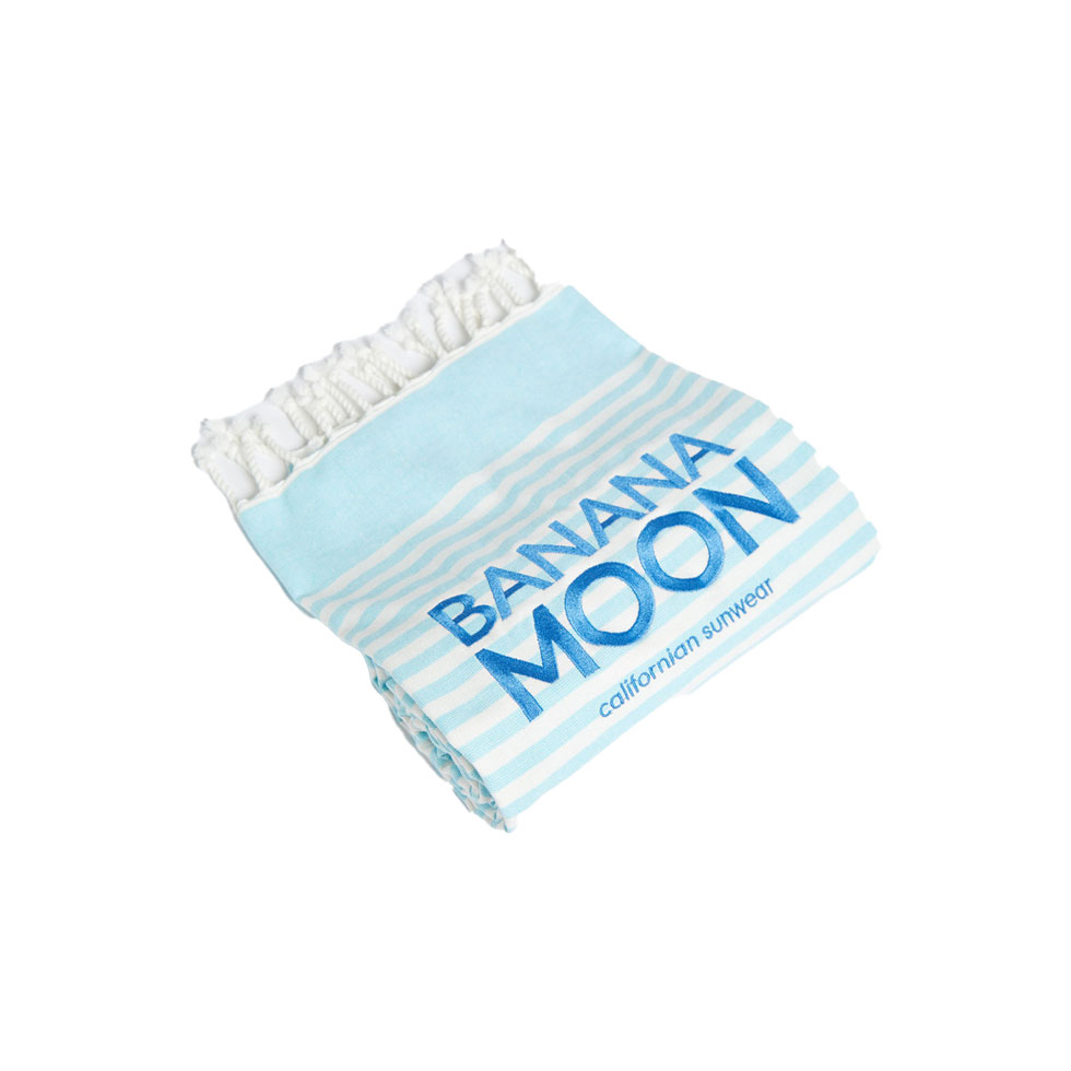 Τιρκουάζ πετσέτα παραλίας Peaches Marbella, Banana Moon 