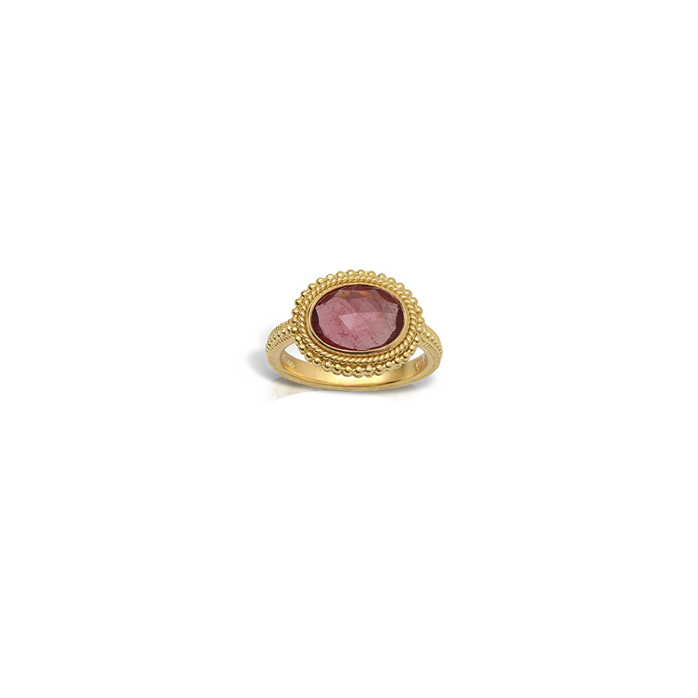 Δαχτυλίδι σε χρυσό 18Κ με pink tourmaline