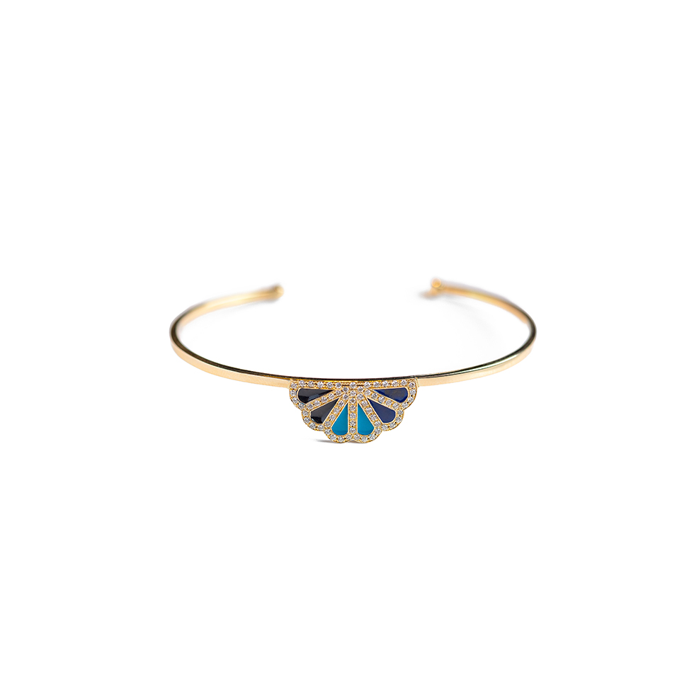 Βραχιόλι με διαμάντια Black Iris, Penelope