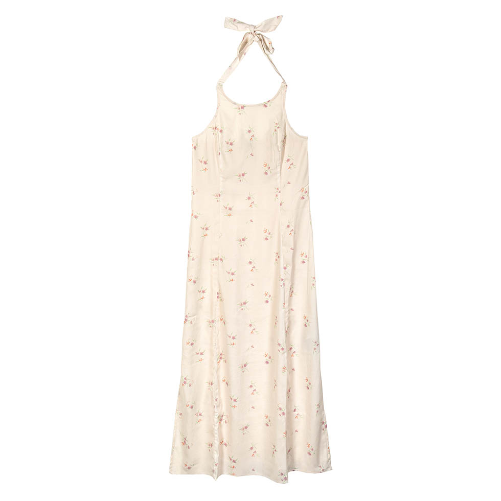 Φόρεμα Halter με μικρά σχέδια λουλουδιών