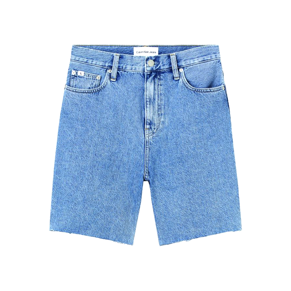 Denim βερμούδα mom