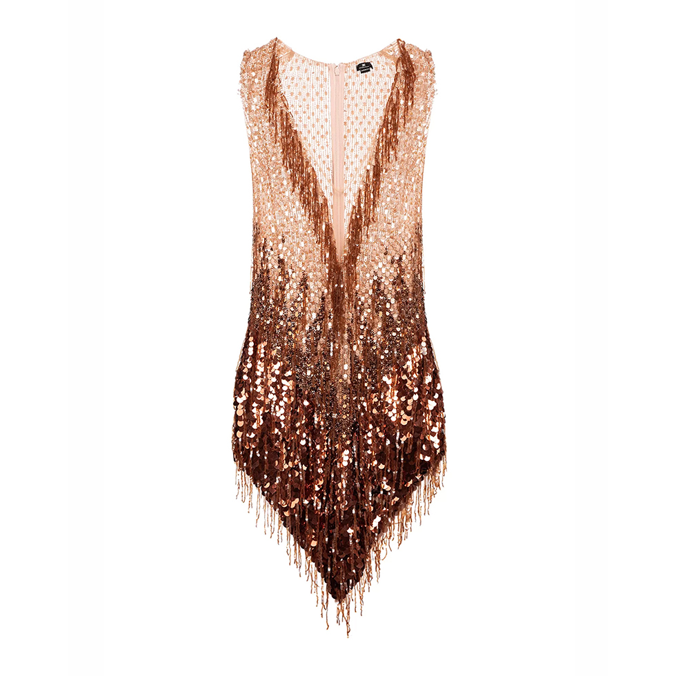 Full sequin shaded dress, Elisabetta Franchi
