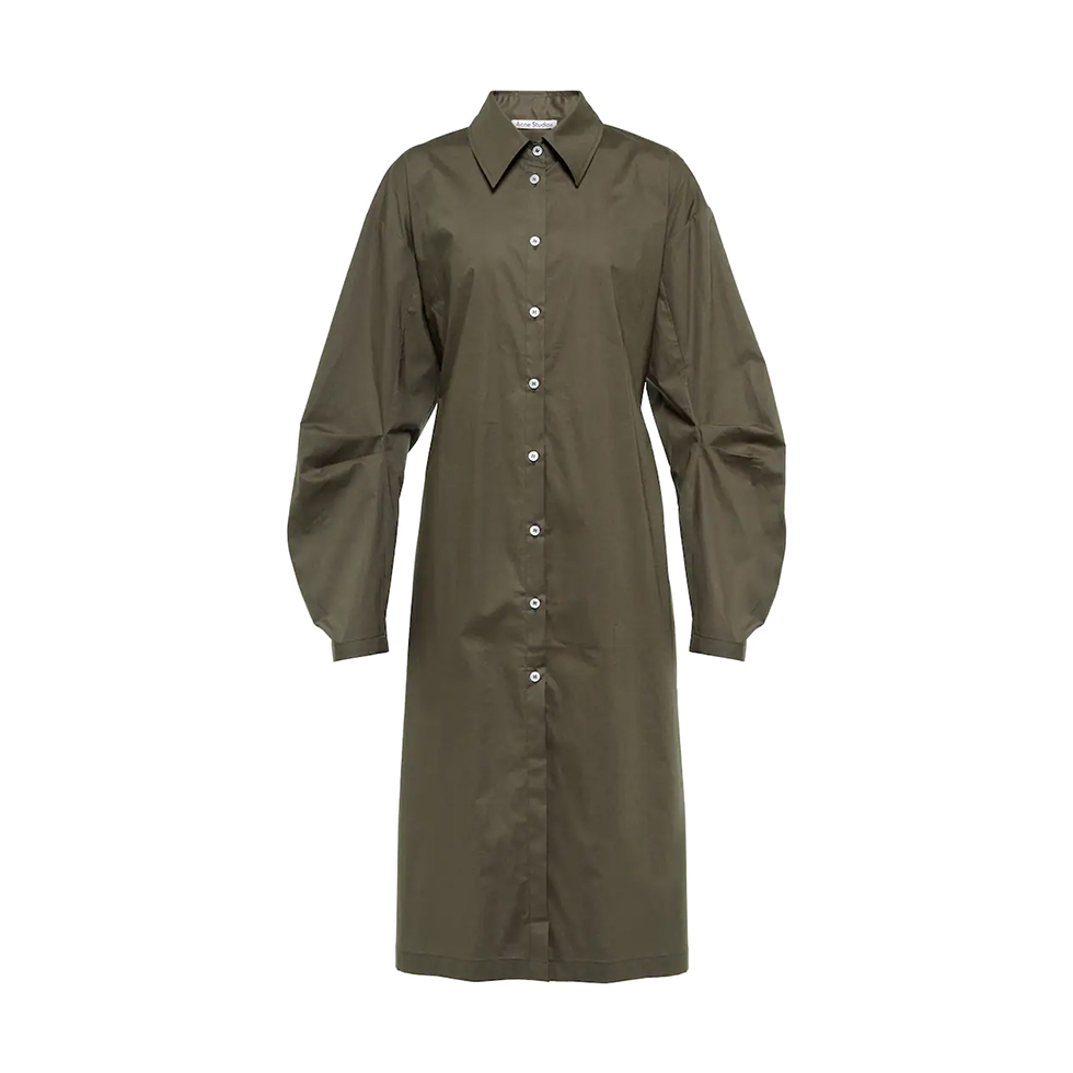 Χακί φόρεμα-πουκάμισο, Acne Studios