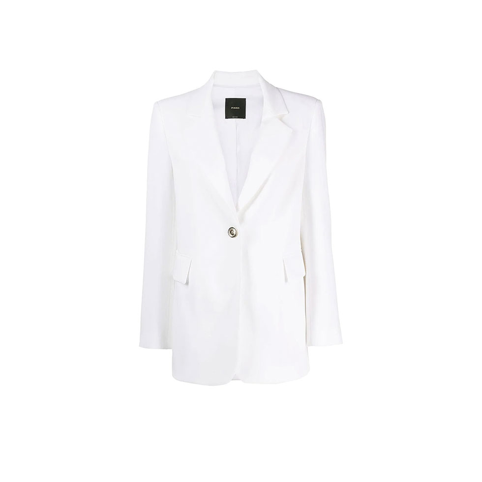 Gaeta white single button jacket