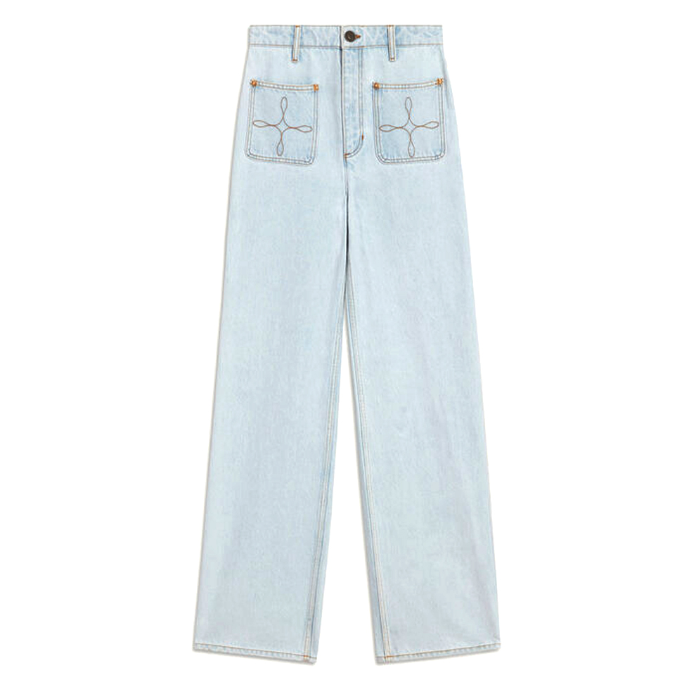 Jean σε φαρδιά γραμμή 