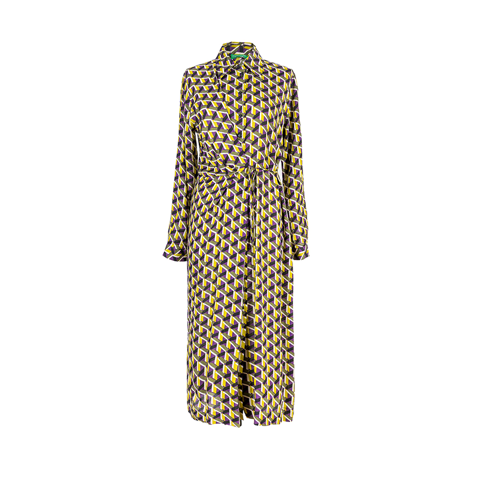 Σεμιζιέ φόρεμα με μοτίβο από αγνή βισκόζη