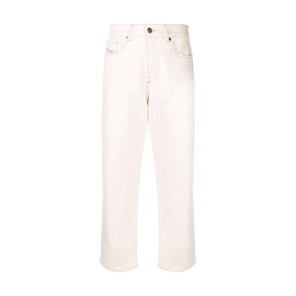 Λευκό boyfriend jean