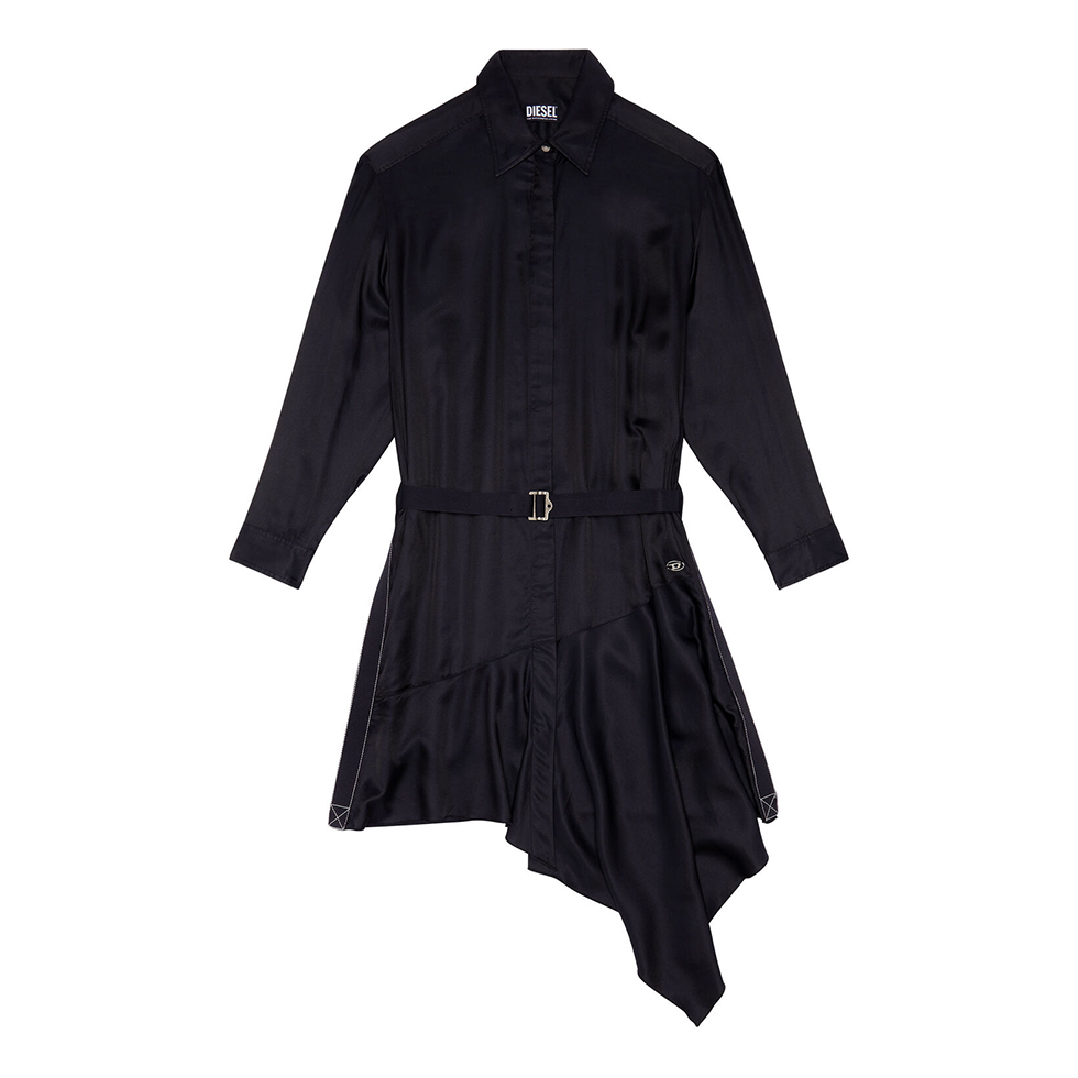 Μαύρο ασύμμετρο φόρεμα D-Weigela 