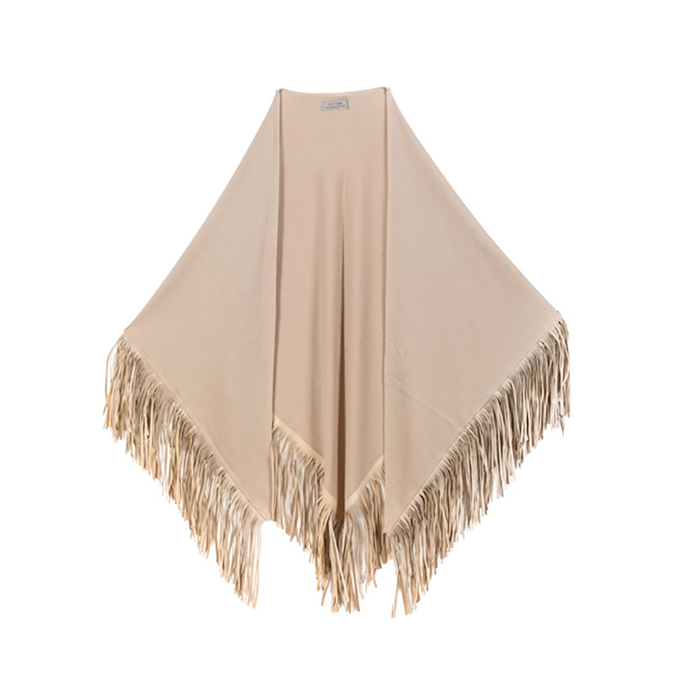 Πανωφόρι σε μορφή κάπας με κρόσια