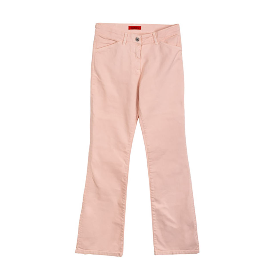 Βαμβακερό τζιν σε ροζ pastel χρώμα