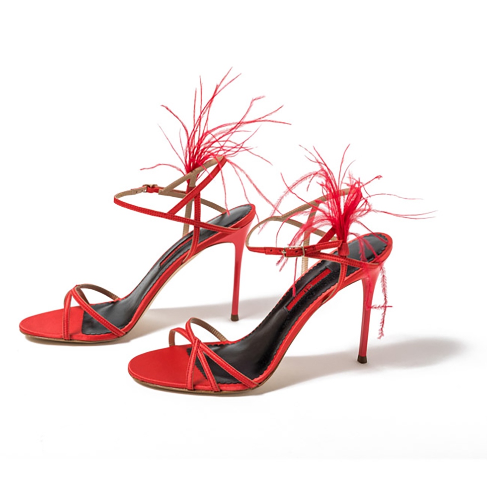 Δερμάτινο πέδιλο με φτερό