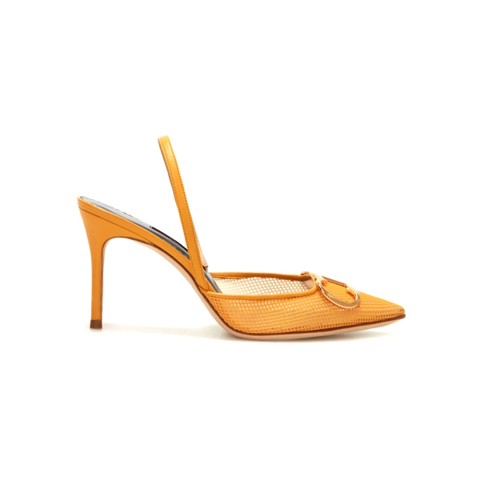 Κίτρινες slingback γόβες Initials Insignia